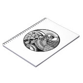 Carnet Zendala abstrait sur le cercle (Côté gauche)