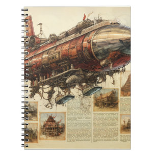 Carnet Zeppelin Steampunk vintage (11)
