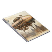 Carnet Zeppelin Steampunk vintage (12) (Côté Droit)