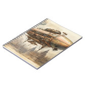 Carnet Zeppelin Steampunk vintage (12) (Côté gauche)