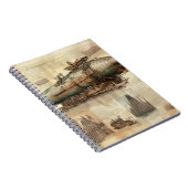 Carnet Zeppelin Steampunk vintage (5) (Côté Droit)