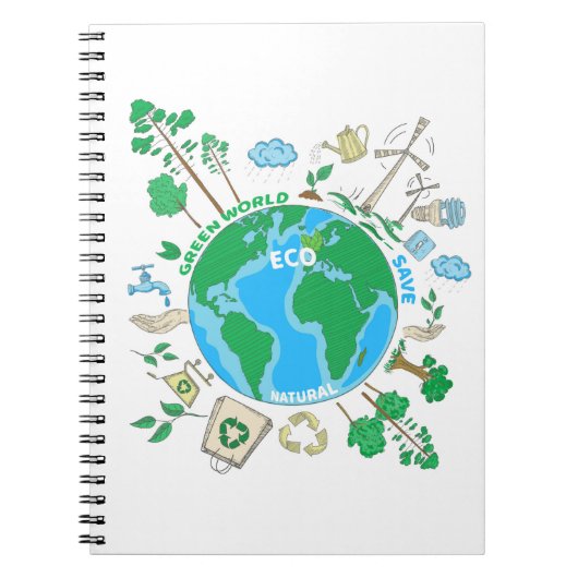 Carnet Zéro déchets| Durabilité écologique (Devant)