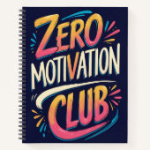 Carnet Zero Motivation Club (Devant)