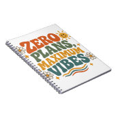 Carnet Zéro Plans Vibes Maximum Rétro Boho Citation Flora (Côté Droit)