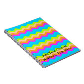 Carnet Zigzag au néon d'arc-en-ciel (Côté Droit)