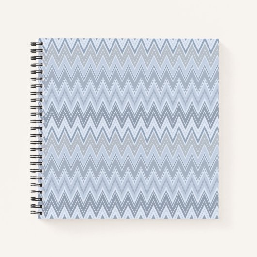 Carnet Zigzag bleu clair (Devant)