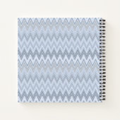 Carnet Zigzag bleu clair (Dos)