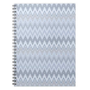 Carnet Zigzag bleu clair