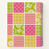 Carnet Zigzag, Chevron, Pois, En vichy, Patchwork (Dos)