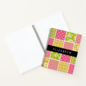 Carnet Zigzag, Chevron, Pois, En vichy, Votre Nom (Intérieur)