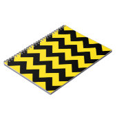 Carnet Zigzag I - Jaune noir et d'or (Côté gauche)