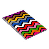 Carnet Zigzag multicolore Chevron Design noir (Côté Droit)