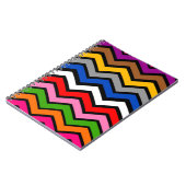 Carnet Zigzag multicolore Chevron Design noir (Côté gauche)