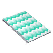 Carnet Zigzag patroon (turquoise, wit en groen) (Côté Droit)