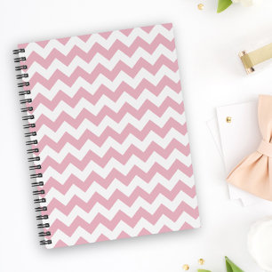Carnet Zigzag rose, Chevron rose, Motif géométrique