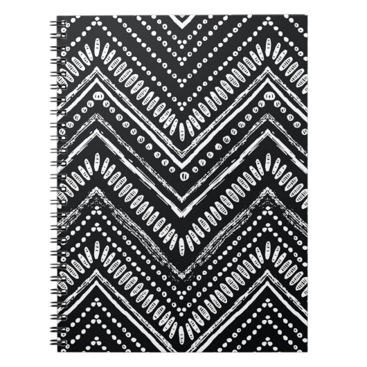 Carnet Zigzag Stripes : Ethnique Dessinée À La Main (Devant)