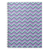Carnet ZigZag turquoise et Améthyste (Devant)