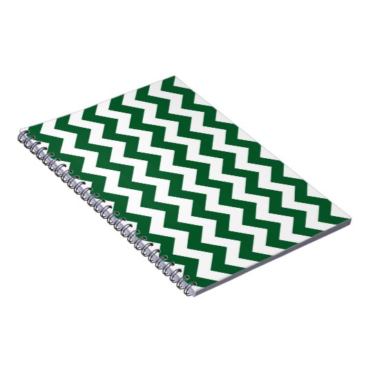 Carnet Zigzag vert et blanc (Côté Droit)