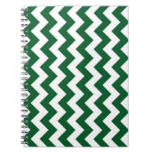 Carnet Zigzag vert et blanc (Devant)