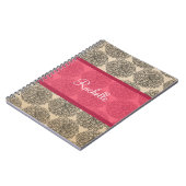 Carnet Zinnia Vintage rose (Côté gauche)