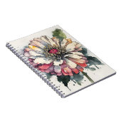 Carnet Zinnia - Watercolor flowers (Côté Droit)