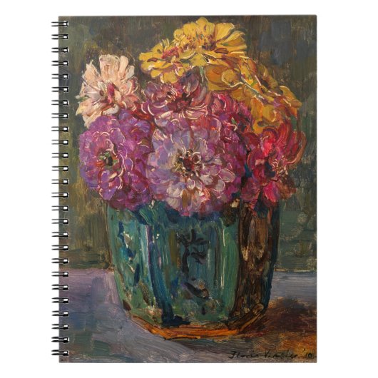 Carnet Zinnias dans un pot vert | Floris Verster (Devant)