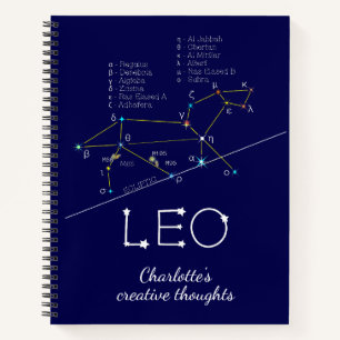 Carnet Zodiac Constellation Leo