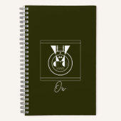 Carnet Zodiac Ox - Journal des animaux géométrique (Recto)