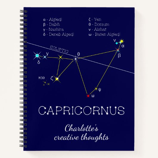 Carnet Zodiaque Capricornus (Devant)