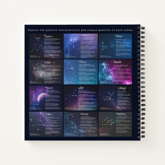 Carnet Zodiaque de Splendor céleste (Dos)