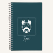 Carnet Zodiaque géométrique Tigre Tora (Recto)