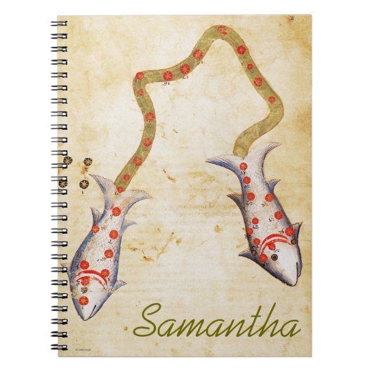 Carnet Zodiaque : Poissons, C1350 (Devant)