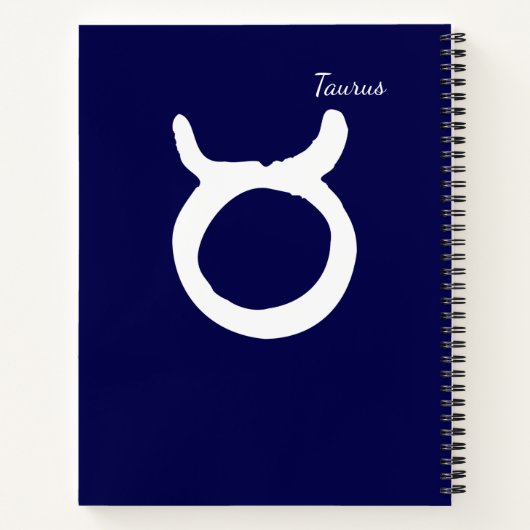 Carnet Zodiaque Taurus (Dos)