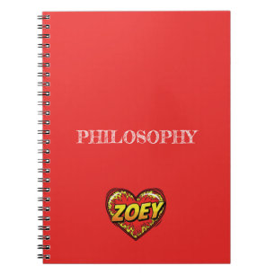 Carnet Zoey Heart Red