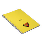 Carnet Zoey Jessica Jaune (Côté Droit)