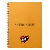 Carnet Zoey Orange (Devant)