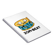 Carnet Zom beat Funny Halloween Zombie Drum Pun (Côté Droit)