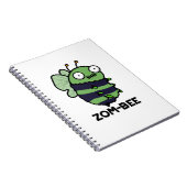 Carnet Zom-bee Drôle Halloween Zombie Bee Pun (Côté Droit)