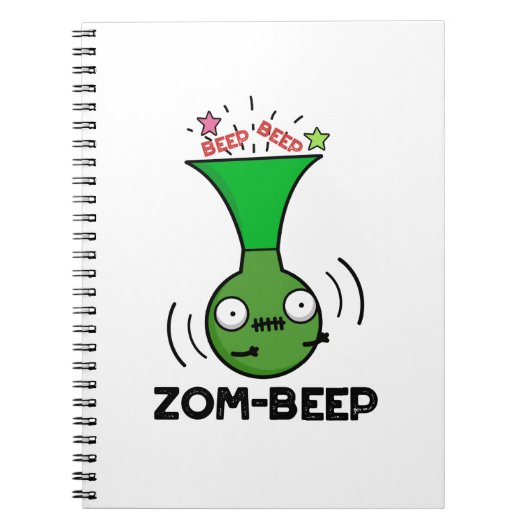 Carnet Zom-beep Drôle Halloween Zombie Honker Pun (Devant)