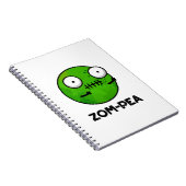 Carnet Zom-pea Drôle Halloween Zombie Pea Pun (Côté Droit)