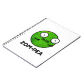 Carnet Zom-pea Drôle Halloween Zombie Pea Pun (Côté gauche)