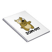 Carnet Zom-pit Funny Halloween Zombie Pit Bull Pun (Côté Droit)
