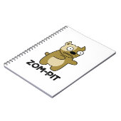 Carnet Zom-pit Funny Halloween Zombie Pit Bull Pun (Côté gauche)