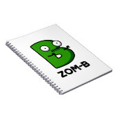 Carnet Zomb-b Drôle Halloween Zombie Alphabet B Pun (Côté Droit)