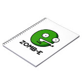 Carnet Zomb-E Drôle Halloween Zombie Alphabet Pun (Côté gauche)