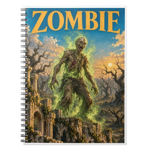Carnet Zombie, Monstre de Fantasy Gothique (Devant)