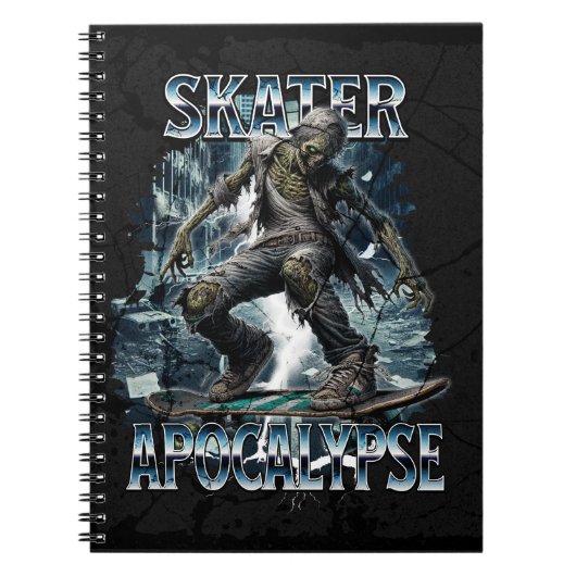 CARNET ZOMBIE SKATER APOCALYPSE (Devant)
