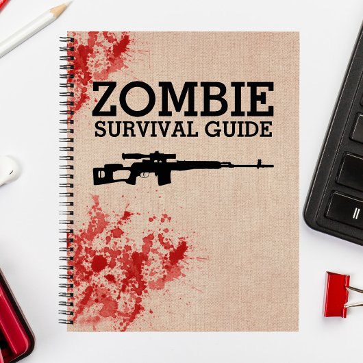 Carnet Zombie Survival Guide drôle