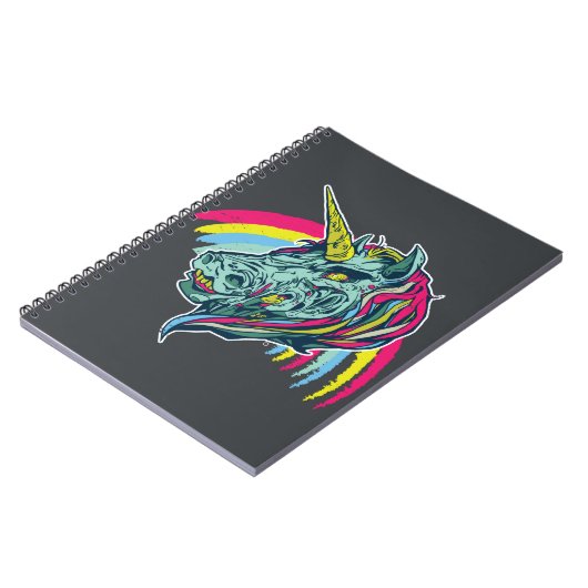 Carnet Zombie Unicorn (Côté gauche)