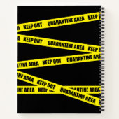 Carnet Zone de quarantaine rester en dehors (Dos)